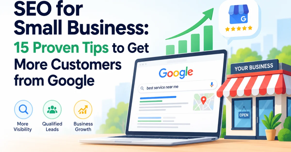 SEO for Small Businesses: How to Get More Customers From Google